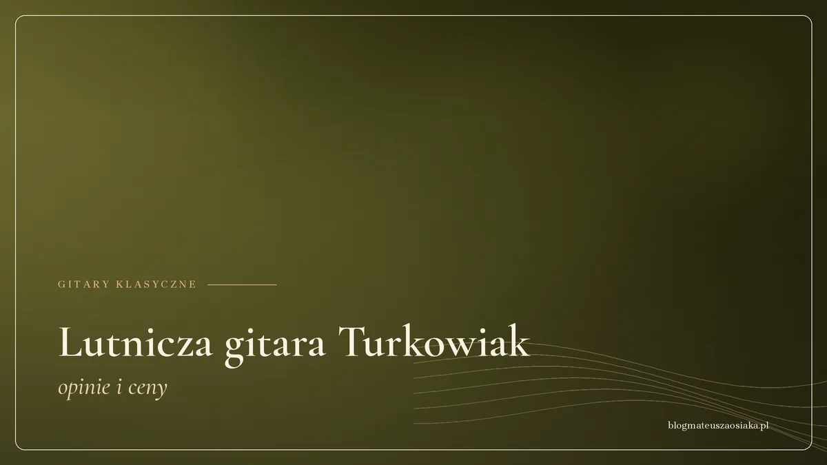 Lutnicza gitara Turkowiak — opinie i ceny