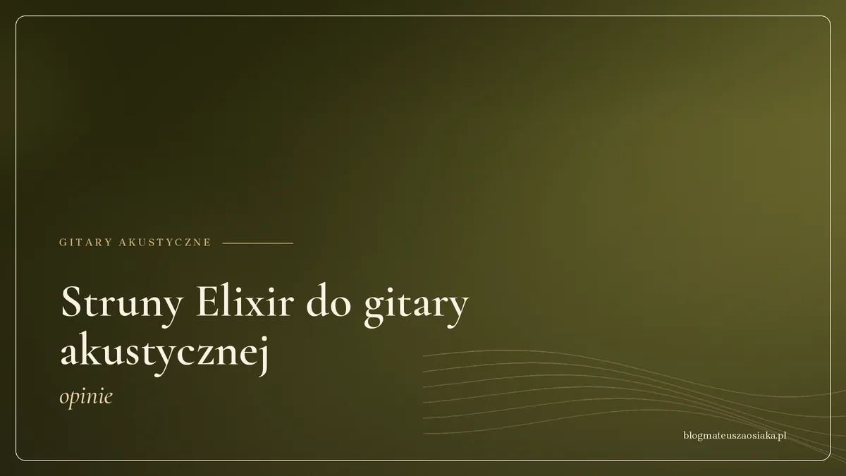 Struny Elixir do gitary akustycznej — opinie